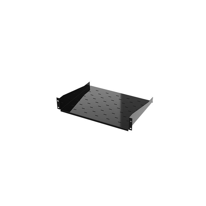 Charola para Soportar Equipos en Rack de 19, Profundidad de 34 cm, Color Negro, 1U