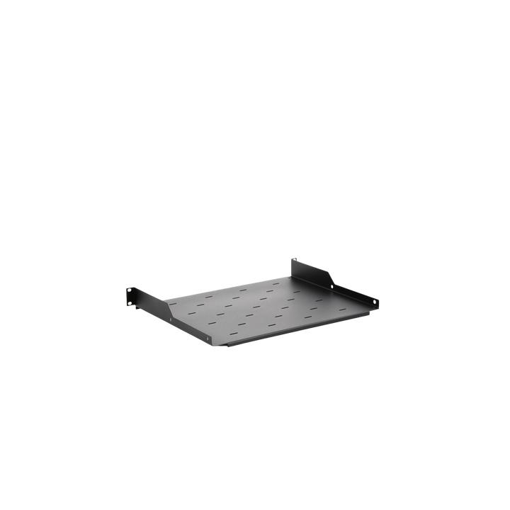 Charola para Soportar Equipos en Rack de 19, Profundidad de 34 cm, Color Negro, 1U