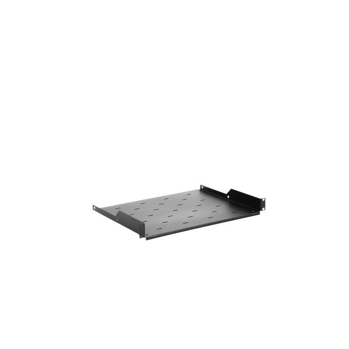 Charola para Soportar Equipos en Rack de 19, Profundidad de 34 cm, Color Negro, 1U