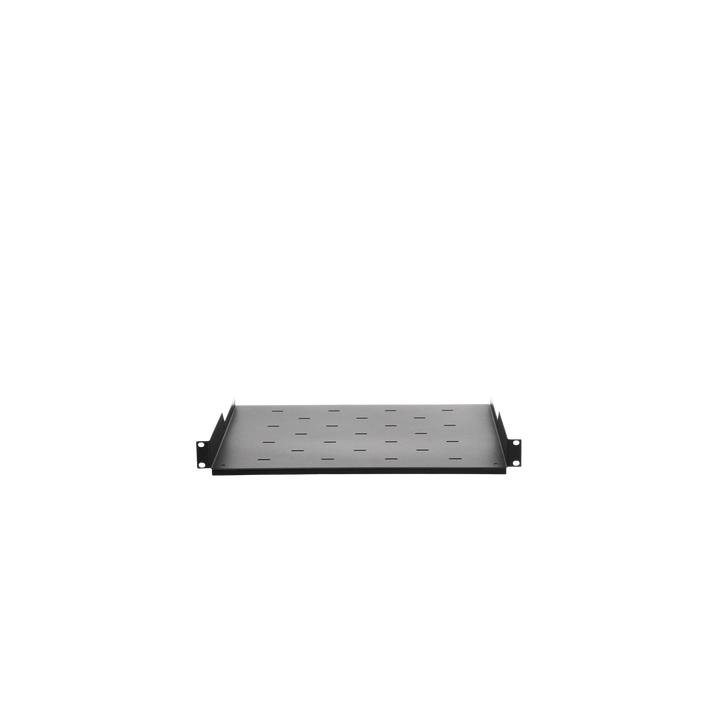 Charola para Soportar Equipos en Rack de 19, Profundidad de 34 cm, Color Negro, 1U