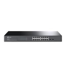 Switch Omada SDN Administrable / 16 puertos Gigabit y 2 puertos SFP / Funciones sFlow, QinQ y QoS / Administración
