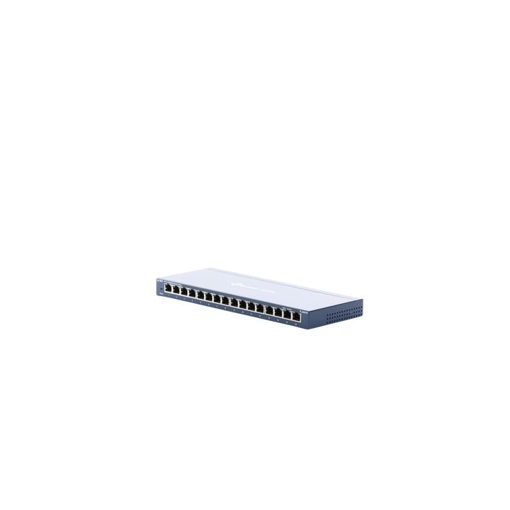 Switch Gigabit no administrable de 16 puertos 10/100/1000 Mbps para escritorio