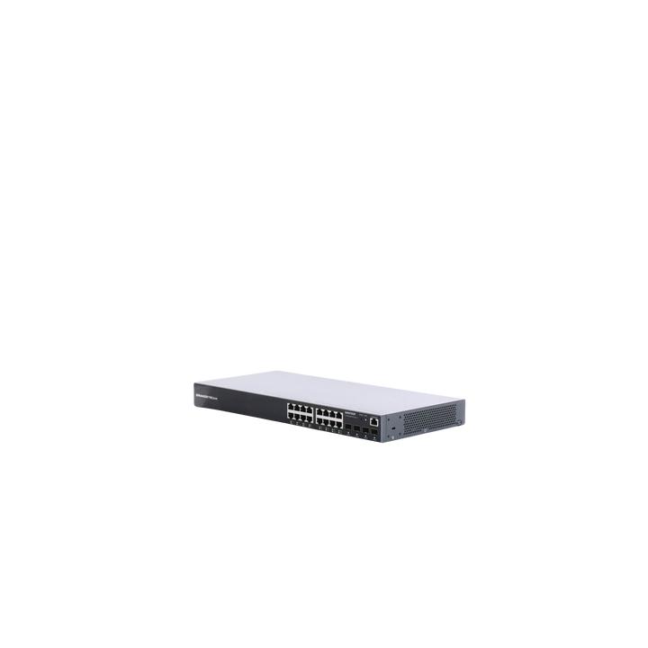 Switch Gigabit PoE+ Administrable / 16 puertos 10/100/1000 Mbps + 4 Puertos SFP Uplink / Hasta 240W / Compatible con