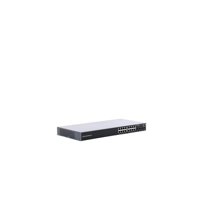Switch Gigabit PoE+ Administrable / 16 puertos 10/100/1000 Mbps + 4 Puertos SFP Uplink / Hasta 240W / Compatible con
