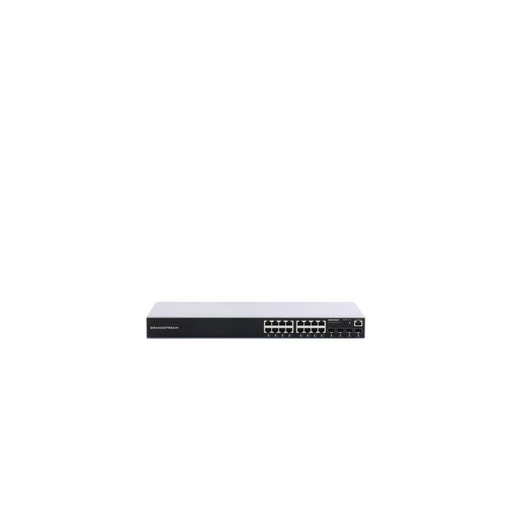 Switch Gigabit PoE+ Administrable / 16 puertos 10/100/1000 Mbps + 4 Puertos SFP Uplink / Hasta 240W / Compatible con