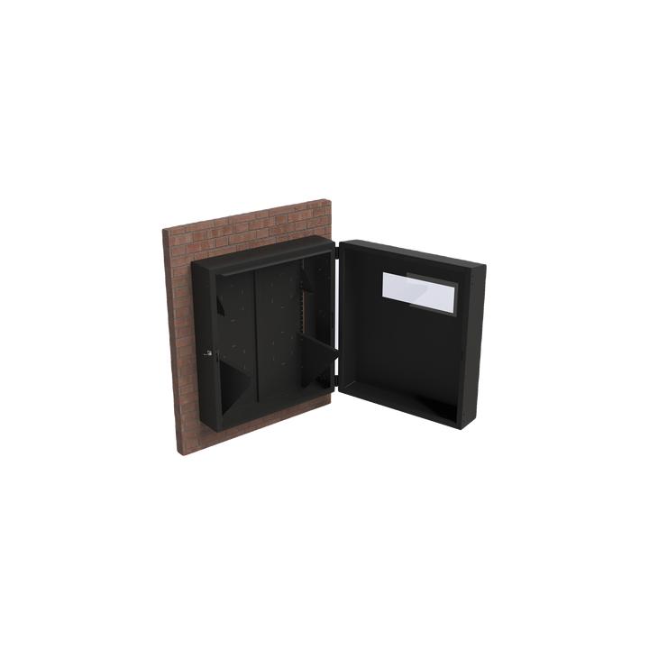 Gabinete de Pared con Rack Horizontal de 6 UR, con Ventanilla de Inspección, Se envía el Gabinete Armado.