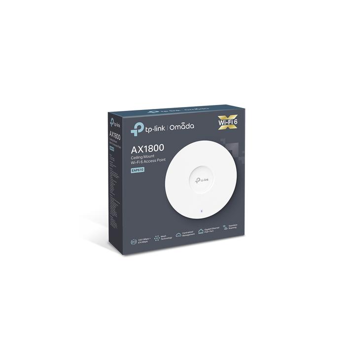 Punto de Acceso Omada / Wi-Fi 6 AX1800 MU-MIMO 2x2 / Mesh Omada / Alta Densidad de Usuarios / Configuración por