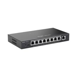 Switch Administrable 8 Puertos PoE+ 802.3af/at Gigabit, gestión gratuita desde la nube, 120w