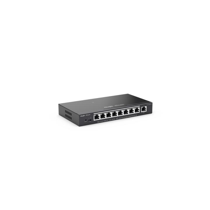 Switch Administrable 8 Puertos PoE+ 802.3af/at Gigabit, gestión gratuita desde la nube, 120w