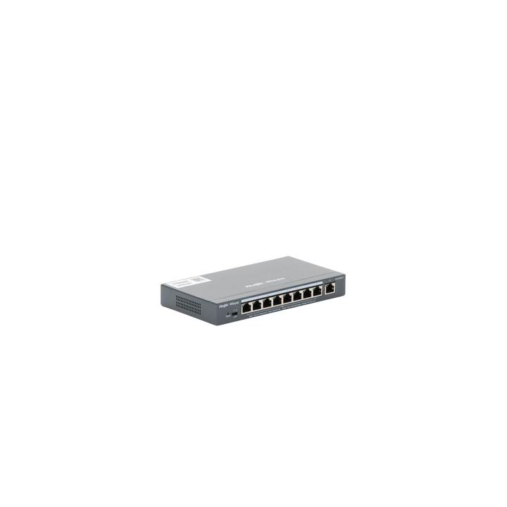 Switch Administrable 8 Puertos PoE+ 802.3af/at Gigabit, gestión gratuita desde la nube, 120w