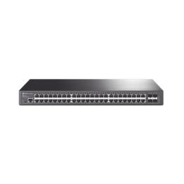 Switch Omada SDN Administrable / 48 puertos Gigabit y 4 puertos SFP / Funciones sFlow, QinQ y QoS / Administración