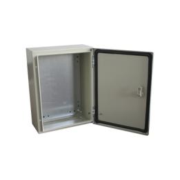 Gabinete de Acero IP66 Uso en Intemperie (300 x 400 x 200 mm) con Placa Trasera Interior de Metal y Compuerta Inferior