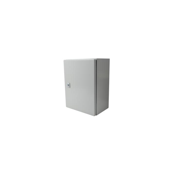 Gabinete de Acero IP66 Uso en Intemperie (300 x 400 x 200 mm) con Placa Trasera Interior de Metal y Compuerta Inferior