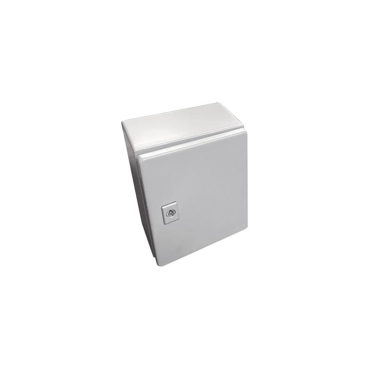 Gabinete de Acero, Nema 4 -IP 66 de 40 x 40 x 20 cm con Platina y certificado UL.