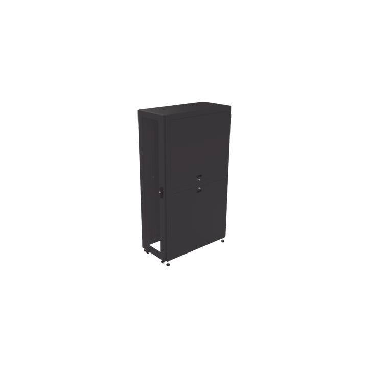 Gabinete Profesional para Telecomunicaciones de 45UR, 1200 mm Profundidad, Incluye 2 Organizadores Verticales de 45