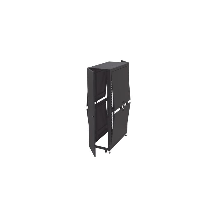 Gabinete Profesional para Telecomunicaciones de 45UR, 1200 mm Profundidad, Incluye 2 Organizadores Verticales de 45