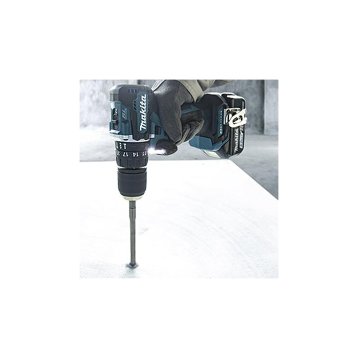 Rotomartillo/Taladro Inalámbrico SIN CARBONES, Broquero de 1/2", 1,700 RPM, 18V, Torque: 42 N.m C/2 Bat. (1.5Ah) y