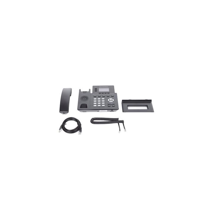 Teléfono IP Grado Operador, 3 líneas SIP con 6 cuentas, puertos Gigabit PoE, codec Opus, IPV4/IPV6 con gestión en la