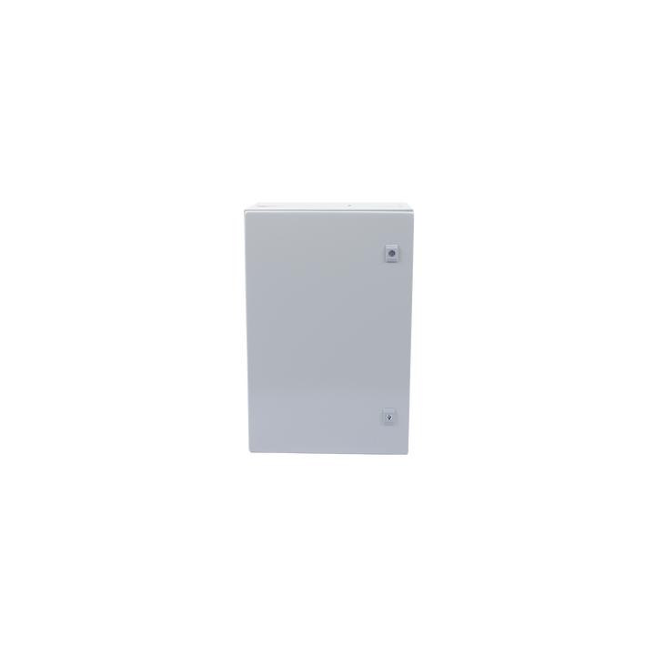 Gabinete de Acero IP66 Uso en Intemperie (400 x 600 x 250 mm) con Placa Trasera Interior Metálica y Compuerta Inferior