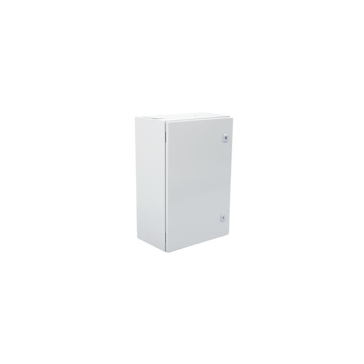 Gabinete de Acero IP66 Uso en Intemperie (400 x 600 x 250 mm) con Placa Trasera Interior Metálica y Compuerta Inferior