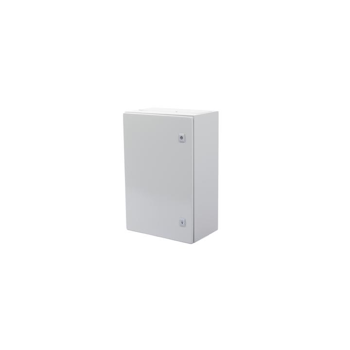 Gabinete de Acero IP66 Uso en Intemperie (400 x 600 x 250 mm) con Placa Trasera Interior Metálica y Compuerta Inferior