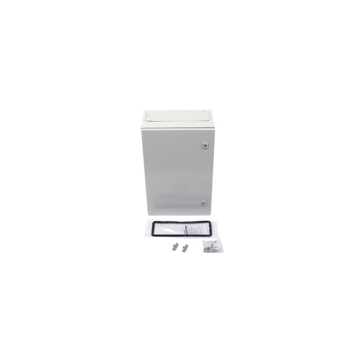 Gabinete de Acero IP66 Uso en Intemperie (400 x 600 x 250 mm) con Placa Trasera Interior Metálica y Compuerta Inferior