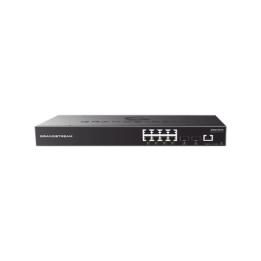 Switch PoE+ Gigabit Administrable / 8 puertos 10/100/1000 Mbps + 2 Puertos SFP Uplink / Hasta 120W / Compatible con GWN