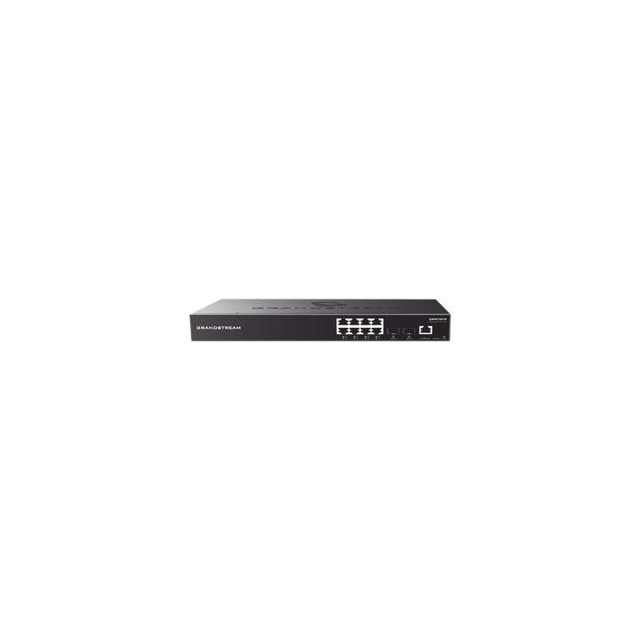 Switch PoE+ Gigabit Administrable / 8 puertos 10/100/1000 Mbps + 2 Puertos SFP Uplink / Hasta 120W / Compatible con GWN