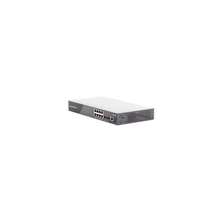 Switch PoE+ Gigabit Administrable / 8 puertos 10/100/1000 Mbps + 2 Puertos SFP Uplink / Hasta 120W / Compatible con GWN