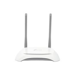 Router Inalámbrico WISP, 2.4 GHz, 300 Mbps, 2 antenas externas omnidireccional 5 dBi, 4 Puertos LAN 10/100 Mbps, 1