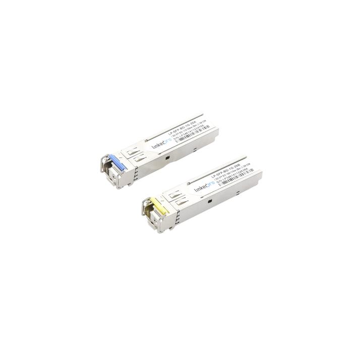 Transceptores Ópticos Bidireccionales SFP (Mini-Gbic) / Monomodo 1310 & 1550 nm / 1.25 Gbps / 1000BASE-BX / Conector