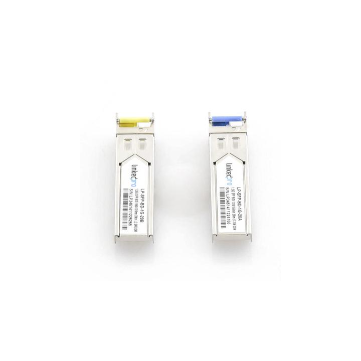 Transceptores Ópticos Bidireccionales SFP (Mini-Gbic) / Monomodo 1310 & 1550 nm / 1.25 Gbps / 1000BASE-BX / Conector