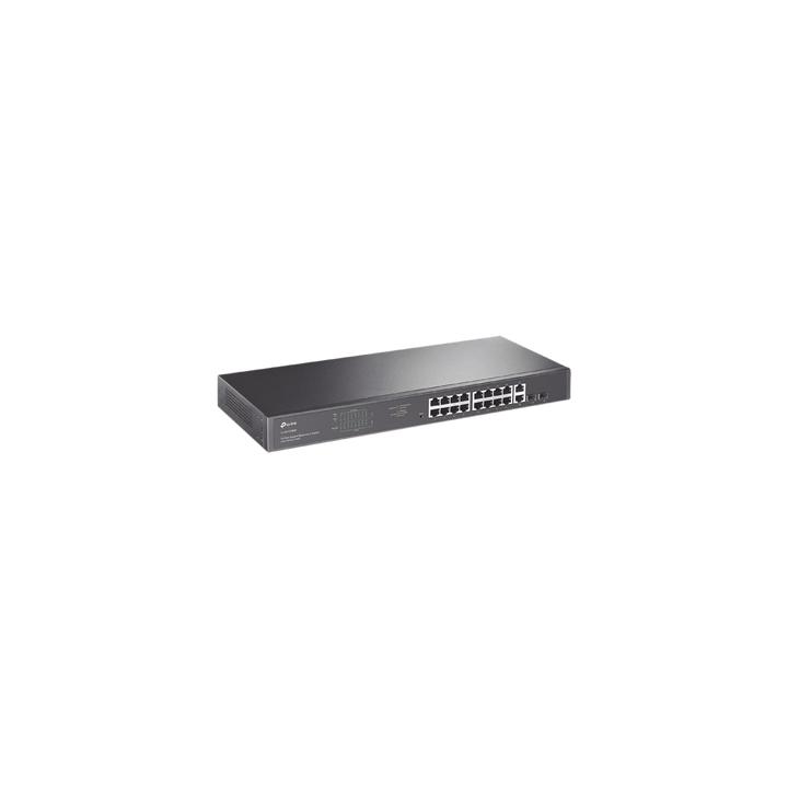 Switch no administrable de 16 puertos 10/100/1000Mbps y PoE af/at, 2 puertos SFP hasta 250W.