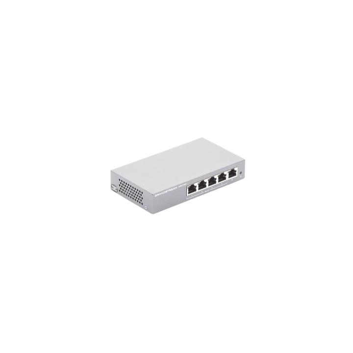 Switch PoE+ Gigabit No Administrable / 5 puertos 10/100/1000 Mbps / 4 puertos PoE+ / hasta 60W