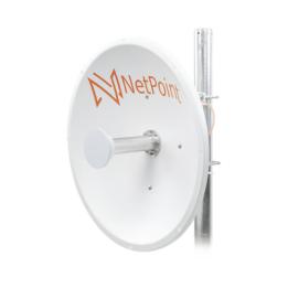 Antena Direccional de alto rendimiento / diámetro  de 60 cm / 4.9-6.4 GHz / Ganancia 30 dBi / SLANT de 45 ° y 90 ° /