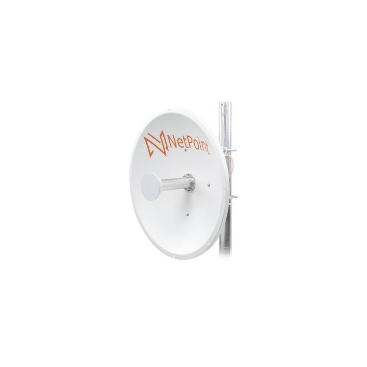 Antena Direccional de alto rendimiento / diámetro  de 60 cm / 4.9-6.4 GHz / Ganancia 30 dBi / SLANT de 45 ° y 90 ° /