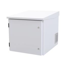 Gabinete PROFUNDO hasta 705 mm  de profundidad, de Exterior de 9UR con Ventiladores y Termostato, Se envía el Gabinete