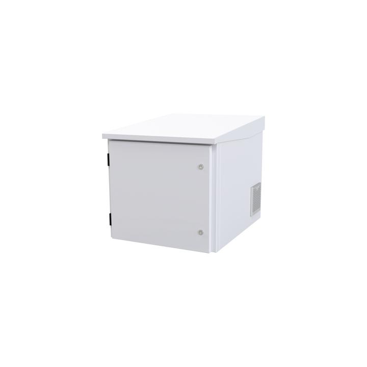 Gabinete PROFUNDO hasta 705 mm  de profundidad, de Exterior de 9UR con Ventiladores y Termostato, Se envía el Gabinete