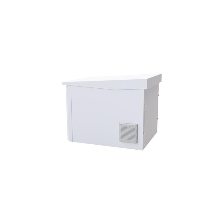 Gabinete PROFUNDO hasta 705 mm  de profundidad, de Exterior de 9UR con Ventiladores y Termostato, Se envía el Gabinete