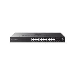 Switch Gigabit Administrable / 24 puertos 10/100/1000 Mbps + 4 Puertos SFP Uplink / Compatible con GWN Cloud.