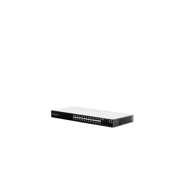 Switch Gigabit Administrable / 24 puertos 10/100/1000 Mbps + 4 Puertos SFP Uplink / Compatible con GWN Cloud.
