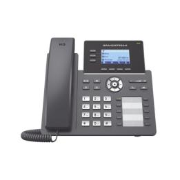Teléfono IP Grado Operador, 3 líneas SIP con 6 cuentas, 10 botones BLF, puertos Gigabit, codec Opus, IPV4/IPV6 con