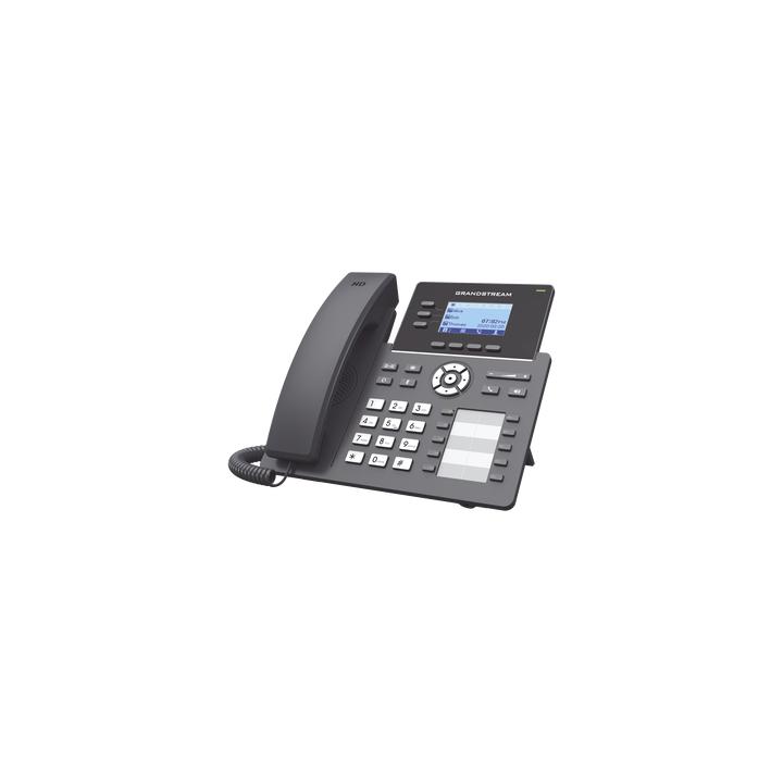 Teléfono IP Grado Operador, 3 líneas SIP con 6 cuentas, 10 botones BLF, puertos Gigabit, codec Opus, IPV4/IPV6 con
