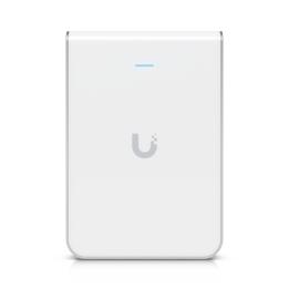 Access Point UniFi U6 In Wall/Montaje p/pared, WIFI 6 2.4 Y 5 Ghz, hasta 5.3 Gbps, 1 pto PoE In, 4 ptos secundarios (1