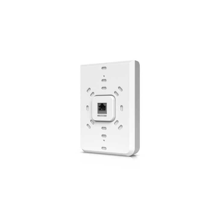 Access Point UniFi U6 In Wall/Montaje p/pared, WIFI 6 2.4 Y 5 Ghz, hasta 5.3 Gbps, 1 pto PoE In, 4 ptos secundarios (1