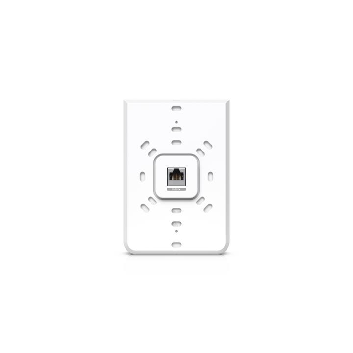 Access Point UniFi U6 In Wall/Montaje p/pared, WIFI 6 2.4 Y 5 Ghz, hasta 5.3 Gbps, 1 pto PoE In, 4 ptos secundarios (1