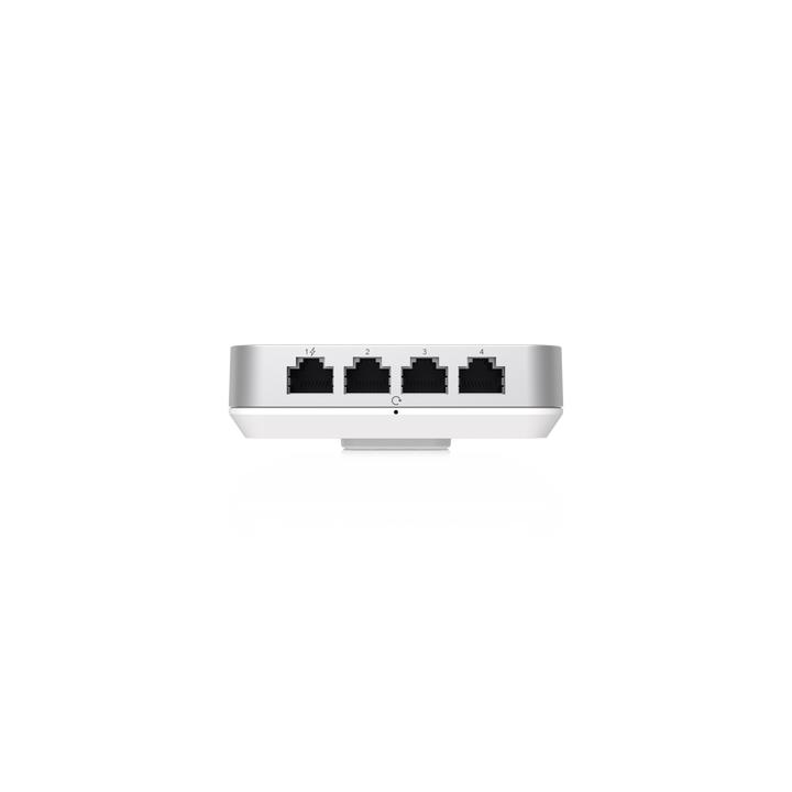 Access Point UniFi U6 In Wall/Montaje p/pared, WIFI 6 2.4 Y 5 Ghz, hasta 5.3 Gbps, 1 pto PoE In, 4 ptos secundarios (1