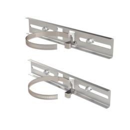 Montaje de Metal Galvanizado para Poste Universal para Gabinetes de Ancho Hasta 30 cm.
