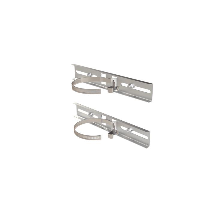 Montaje de Metal Galvanizado para Poste Universal para Gabinetes de Ancho Hasta 30 cm.