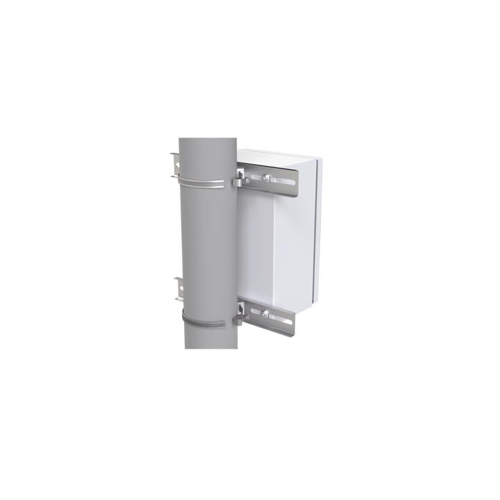 Montaje de Metal Galvanizado para Poste Universal para Gabinetes de Ancho Hasta 30 cm.